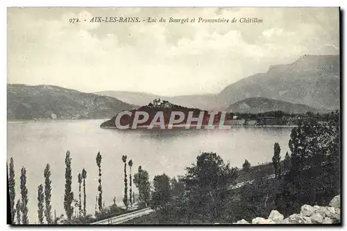 Ansichtskarte AK Aix Les Bains Lac Du Bourget Et Promontoire De Chatillon