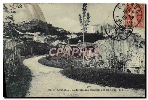 Cartes postales Grenoble Le Jardin Des Dauphins Et Les Forts