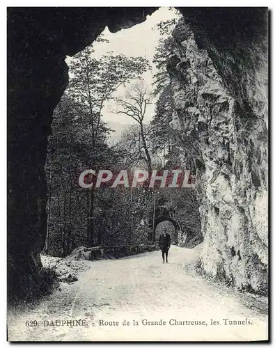 Ansichtskarte AK Dauphine Route De La Grande Chartreuse Les tunnels