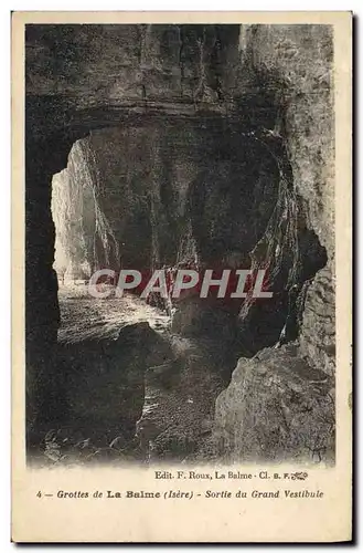 Cartes postales Grottes De La Balme Sortie du Vestibule