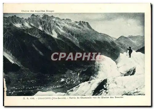 Cartes postales Chamonix Vallee De Chamonix Vue Du Glacier Des Bossons