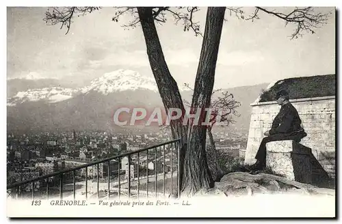 Cartes postales Grenoble Vue Generale Prise des Forts