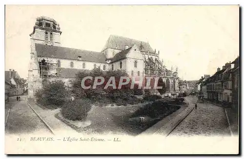 Cartes postales Beauvais L&#39Eglise Saint Etienne