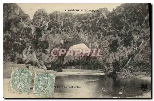 Cartes postales L&#39Ardeche Pittoresque Le pont d&#39Arc