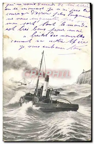 Cartes postales Remorqueur de Secours Bateau