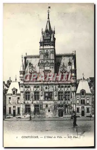 Cartes postales Compiegne L&#39Hotel de Ville