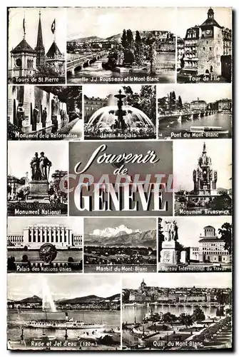 Cartes postales moderne Geneve