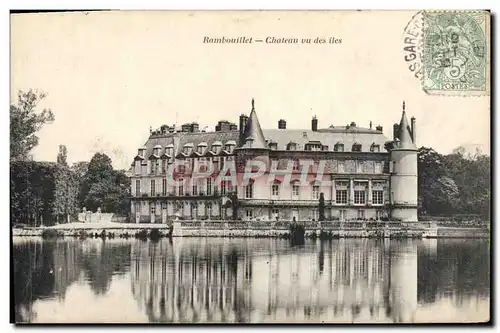 Ansichtskarte AK Rambouillet Chateau Vu des Iles