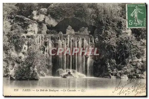 Ansichtskarte AK Paris Le Bois de Boulogne La Cascade