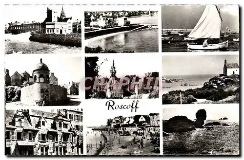 Cartes postales moderne Roscoff Laboratoire Biologique Vue Generale Le port Tourelle Marie Stuart Chapelle Sainte Barbe