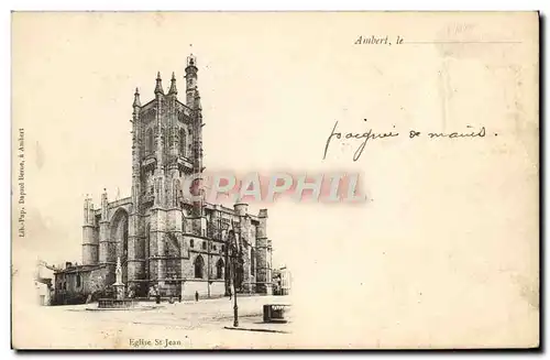 Cartes postales Ambert Eglise St Jean