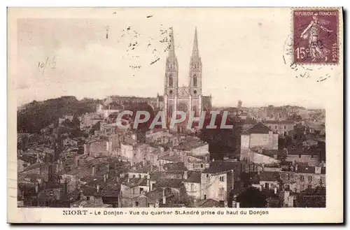 Cartes postales Dijon Niort Vue du Quartier St Andre prise du haut du donjon