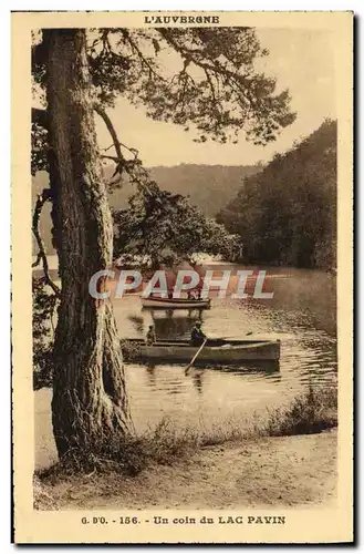 Ansichtskarte AK Un coin du lac Pavin Barque