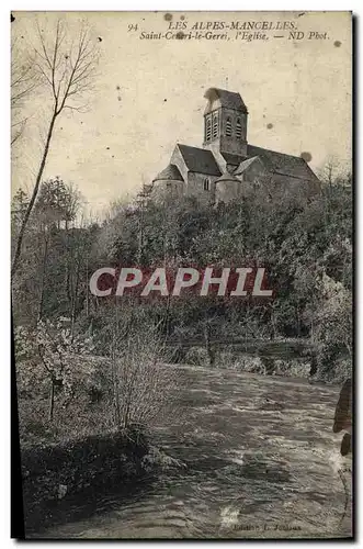 Ansichtskarte AK Les Alpes Mancelles Saint Ceneri L&#39Eglise