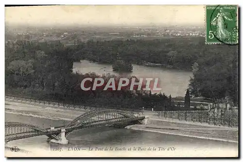 Cartes postales Lyon Le Pont de la Boucle et la Parc de la Tete d&#39Or