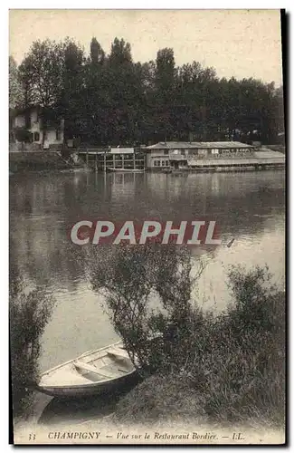 Cartes postales Champigny Vue Sur le Restaurant Bordier