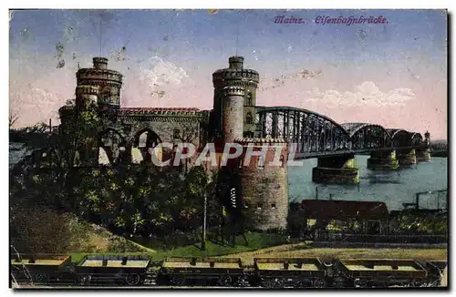 Cartes postales Mainz Eifenbahnbrucke