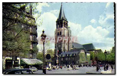 Moderne Karte Paris Eglise Saint Germain des Pres