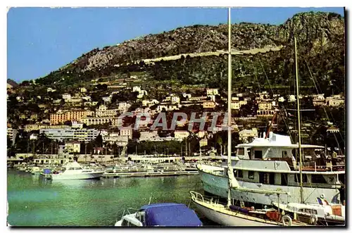 Moderne Karte Beaulieu Sur Mer Un Coin du Port Les villas En haut la moyenne corniche