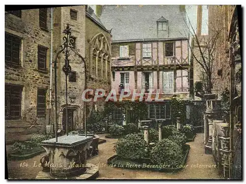 Cartes postales Le Mans Maison dite de la Reine Berengere Cour interieure