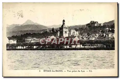 Cartes postales Evian les Bains Vue Prise du Lac