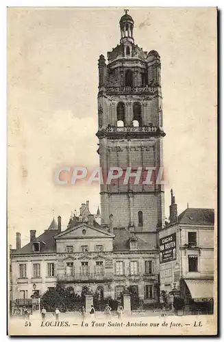 Cartes postales Loches La Tour Saint Antoine Vue De Face