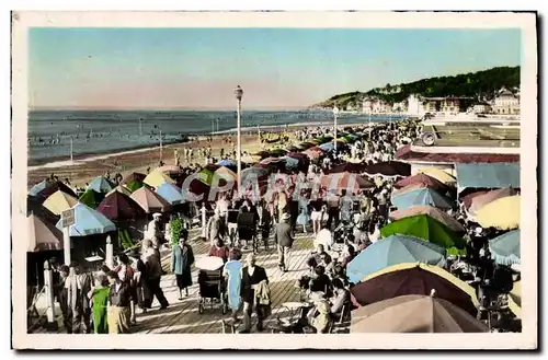 Cartes postales moderne Deauville Plage Fleurie La plage La promenade et le Bar du soleil