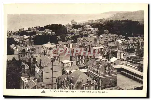 Cartes postales Villers Sur Mer Panorama Vers Trouville