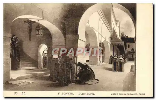 Cartes postales Bonvin L&#39Ave Maria Musee du Luxembourg Paris