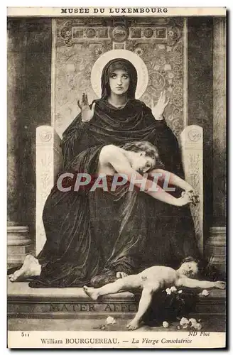 Cartes postales Musee Du Luxembourg William Bourguereau La vierge consolatrice Paris