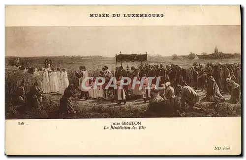 Ansichtskarte AK Musee Du Luxembourg Jules Breton La benediction des bles