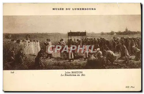 Cartes postales Musee Du Luxembourg Jules Breton La benediction des bles