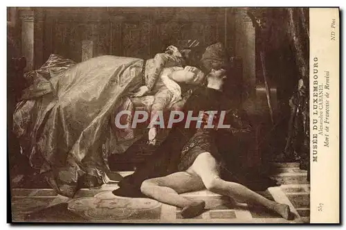 Ansichtskarte AK Musee Du Luxembourg Paris Alexandre Cabanel Morte de Francoise de Remini