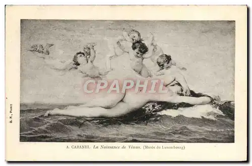 Cartes postales Musee Du Luxembourg Paris Cabanel La Naissance de Venus Ange