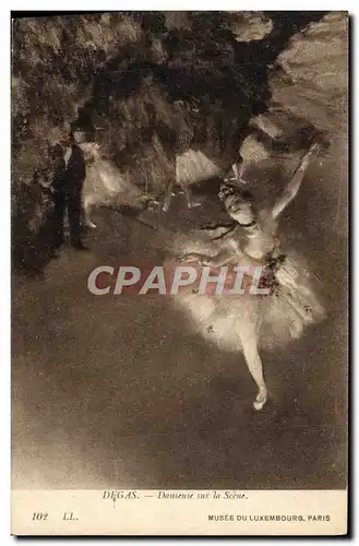 Cartes postales Musee Du Luxembourg Paris Degas Danseuse Sur La Scene