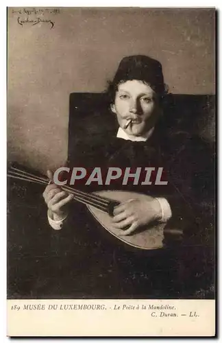Cartes postales Musee Du Luxembourg Paris Carolus Duran Le poete a la mandoline