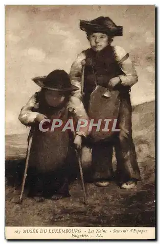 Cartes postales Musee Du Luxembourg Paris Les Nains Souvenir d&#39Espagne Falguiere