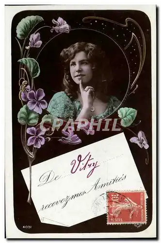 Cartes postales Fantaisie Femme Vitry