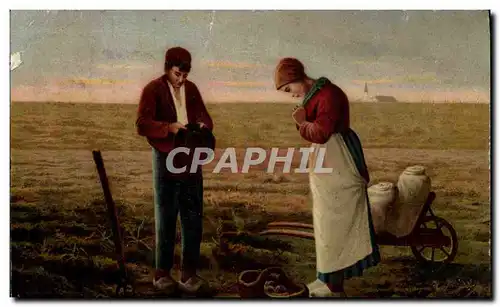 Cartes postales Fantaisie Paysans