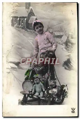 Cartes postales Fantaisie Enfant Poupee