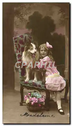 Cartes postales Fantaisie Enfant Chein