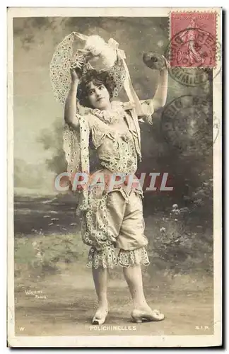 Cartes postales Fantaisie Femme Pilichinelles