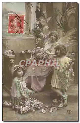 Cartes postales Fantaisie Femme Enfants