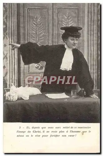 Cartes postales Fantaisie Femme Avocat Juge