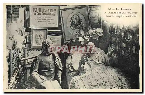 Cartes postales La Louvesc Le tombeau de St JF Regis dans la chapelle mortuaire