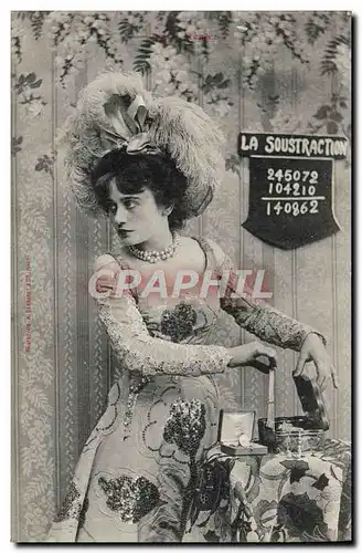 Cartes postales Fantaisie Femme La soustraction