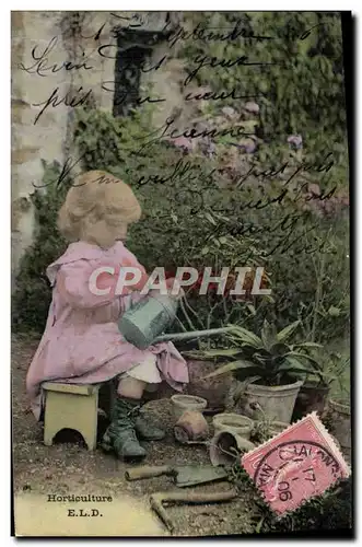 Cartes postales Fantaisie Enfant Horticulture