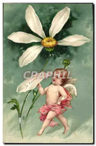 Cartes postales Fantaisie Fleur Ange