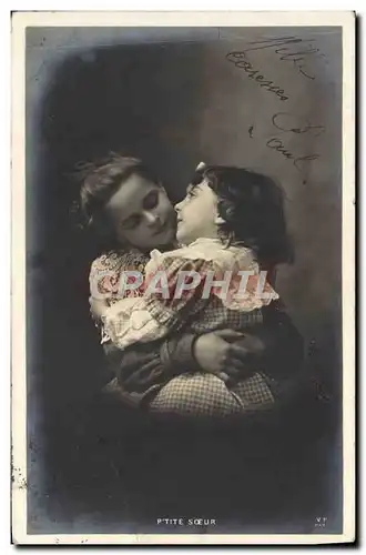 Cartes postales Fantaisie Enfants Petite soeur