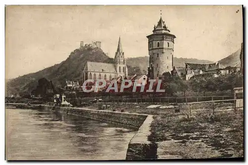 Cartes postales Oberwesel mit Ruine Schonburg